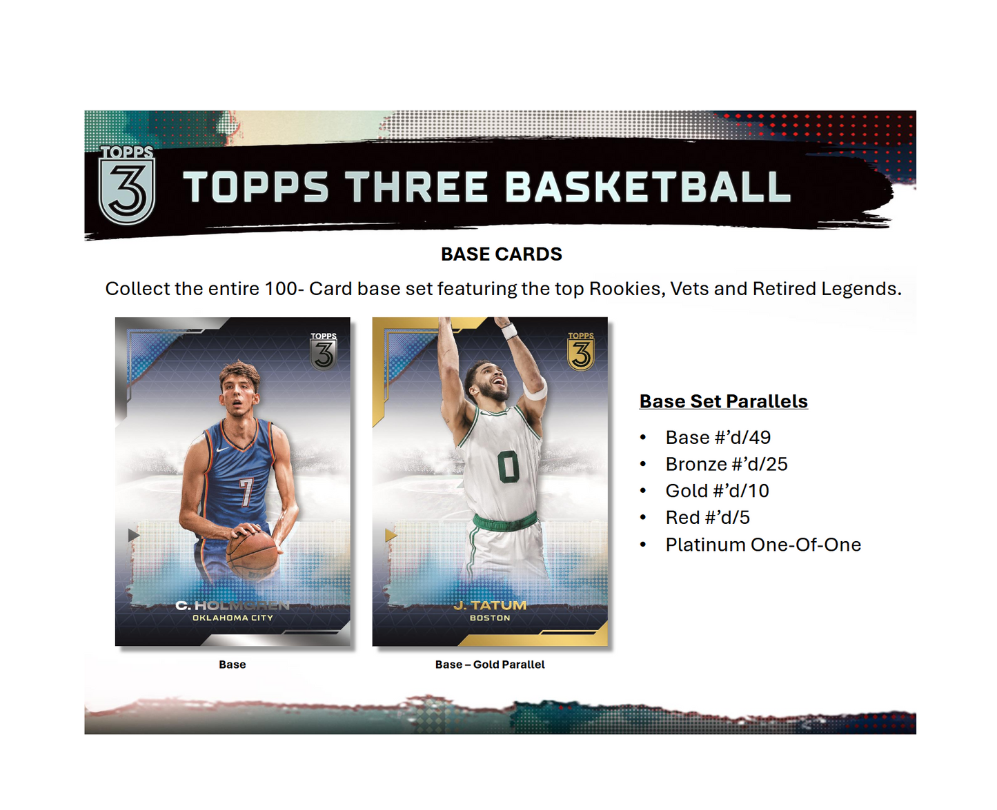 2023-24 Topps Three Basketball Hobby 5-Box Case