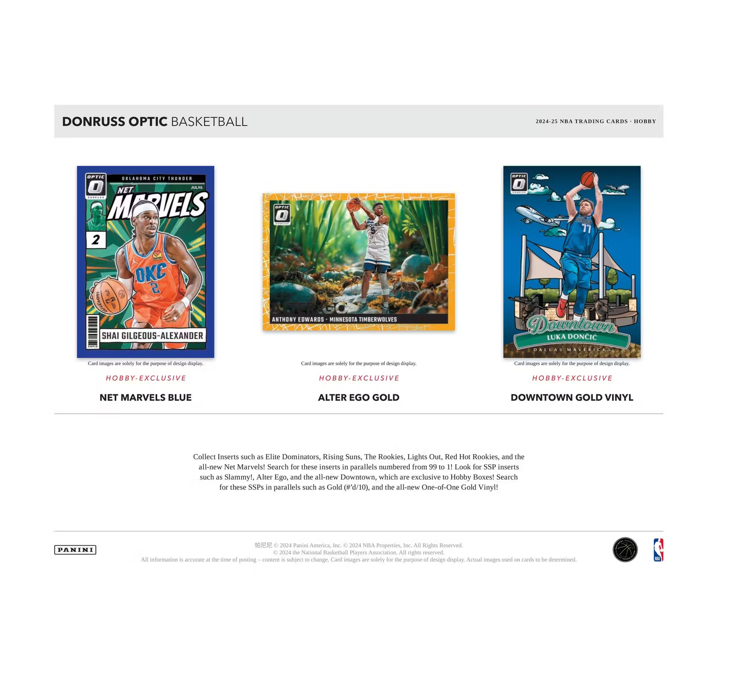 2024-25 Panini Donruss Optic Basketball Hobby 12-Box Case