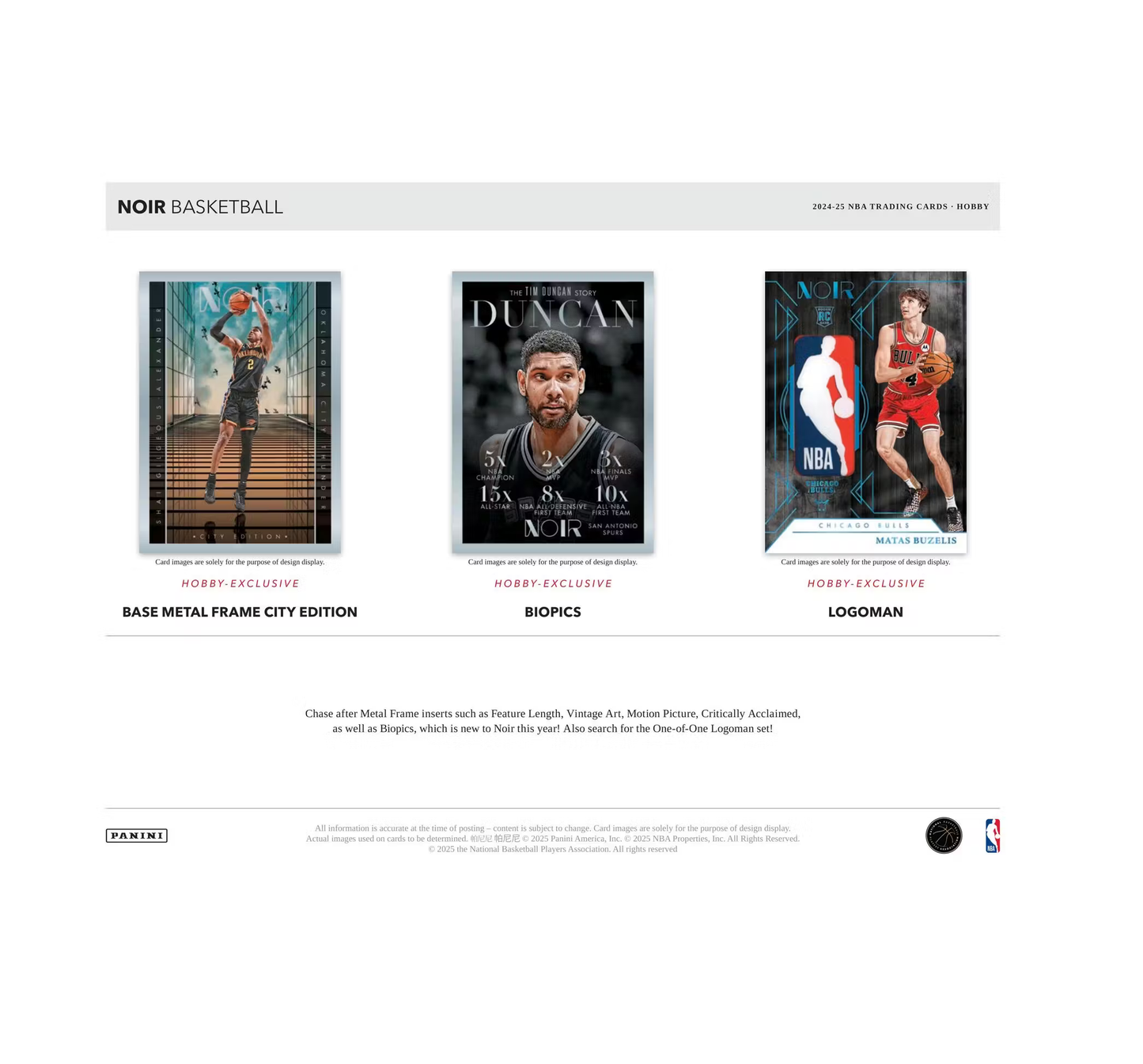 2024-25 Panini Noir Basketball Hobby 4-Box Case