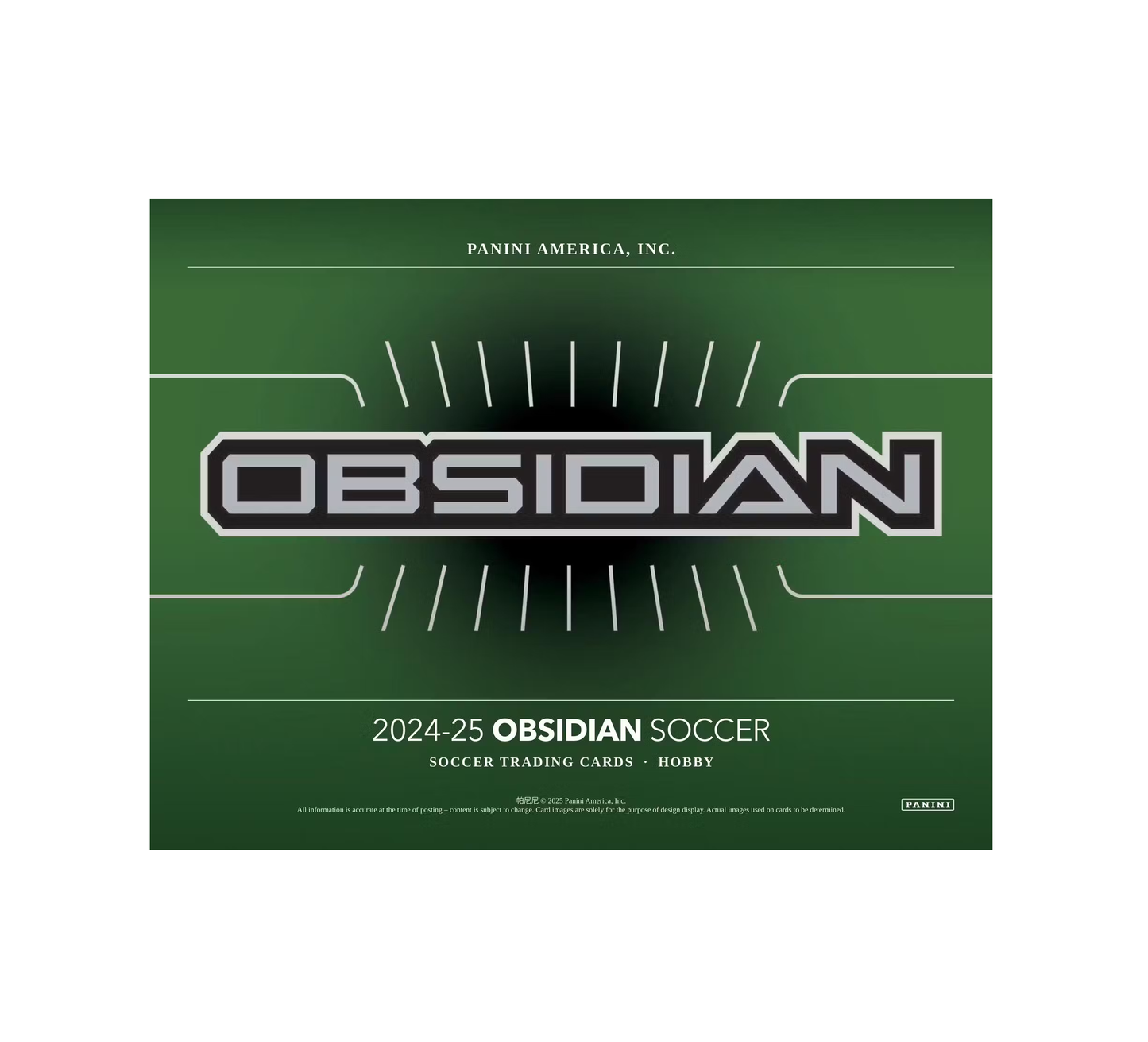 2024-25 Panini Obsidian Soccer Hobby 12-Box Case