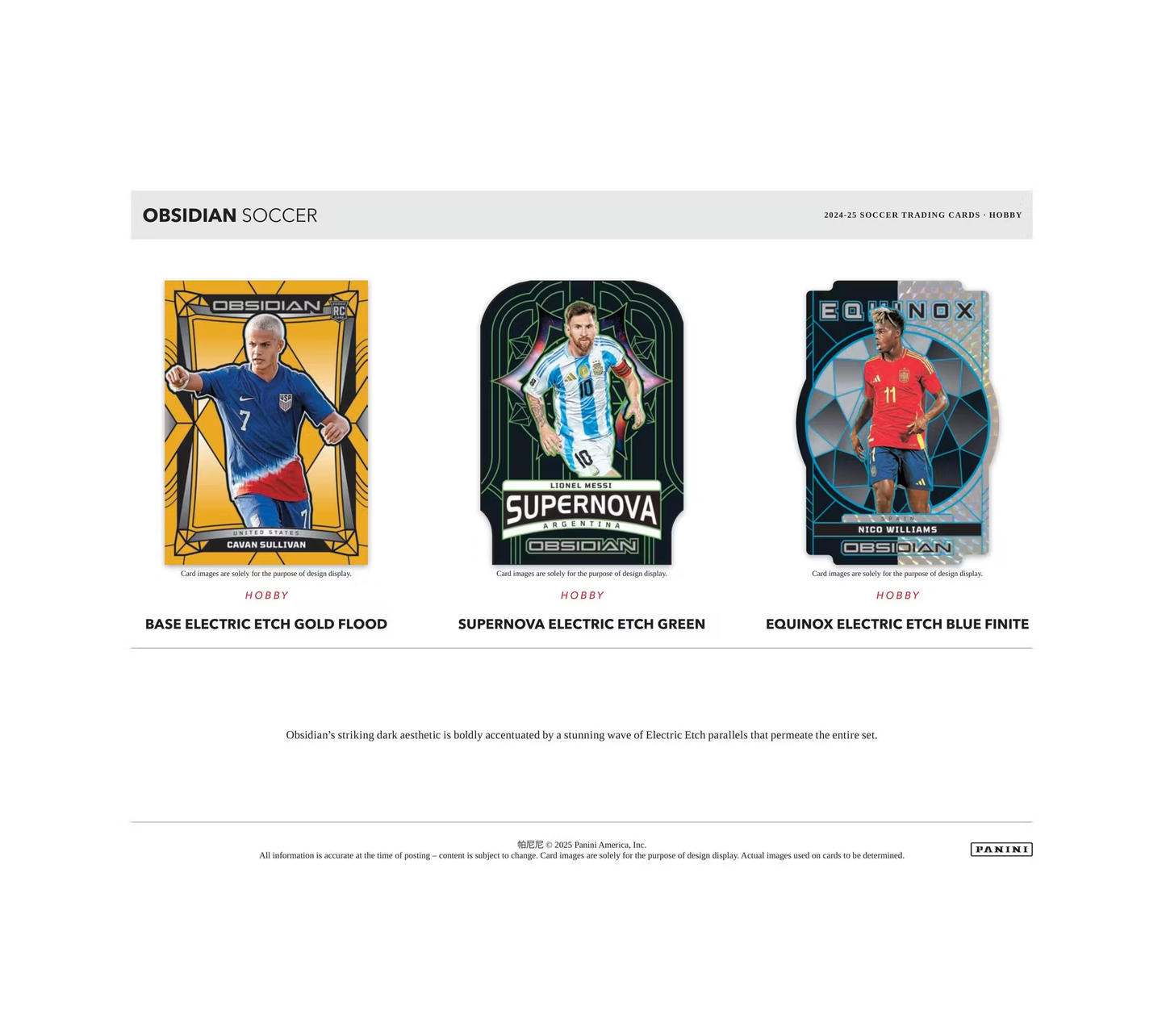 2024-25 Panini Obsidian Soccer Hobby 12-Box Case