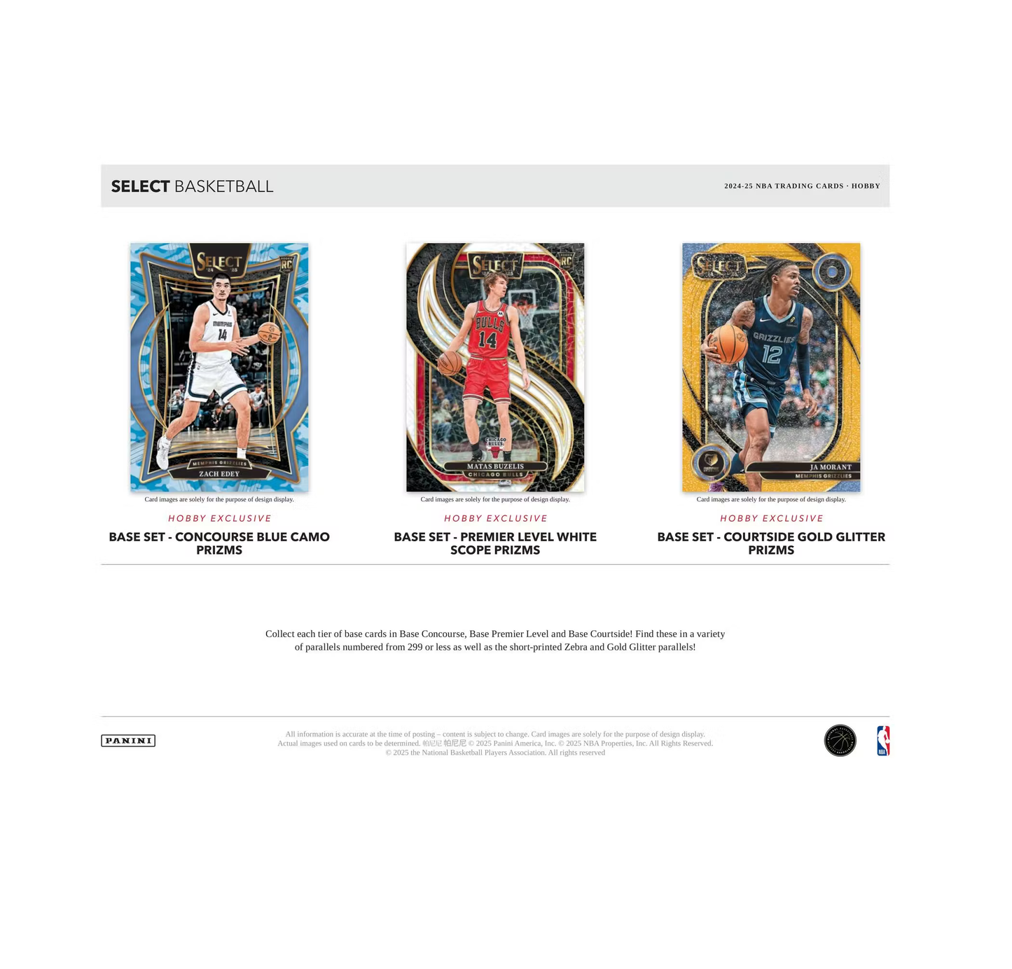 2024-25 Panini Select Basketball Hobby 12-Box Case