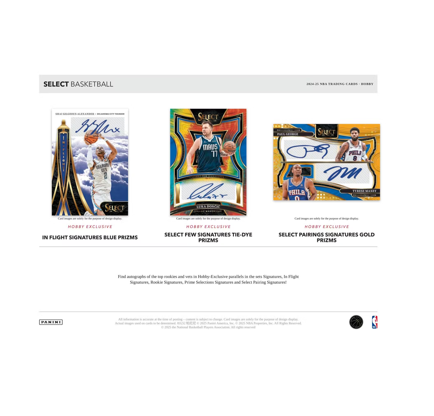 2024-25 Panini Select Basketball Hobby 12-Box Case