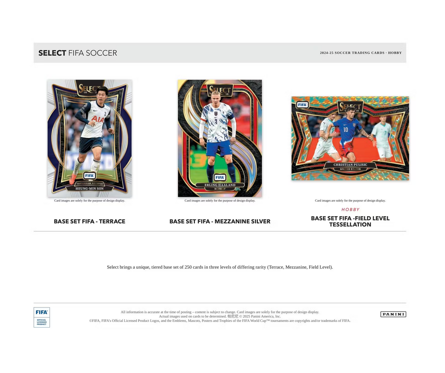 2024-25 Panini Select FIFA Soccer Hobby 12-Box Case