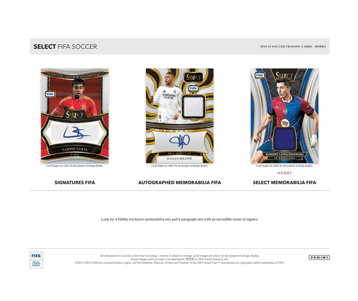 2024-25 Panini Select FIFA Soccer Hobby 12-Box Case