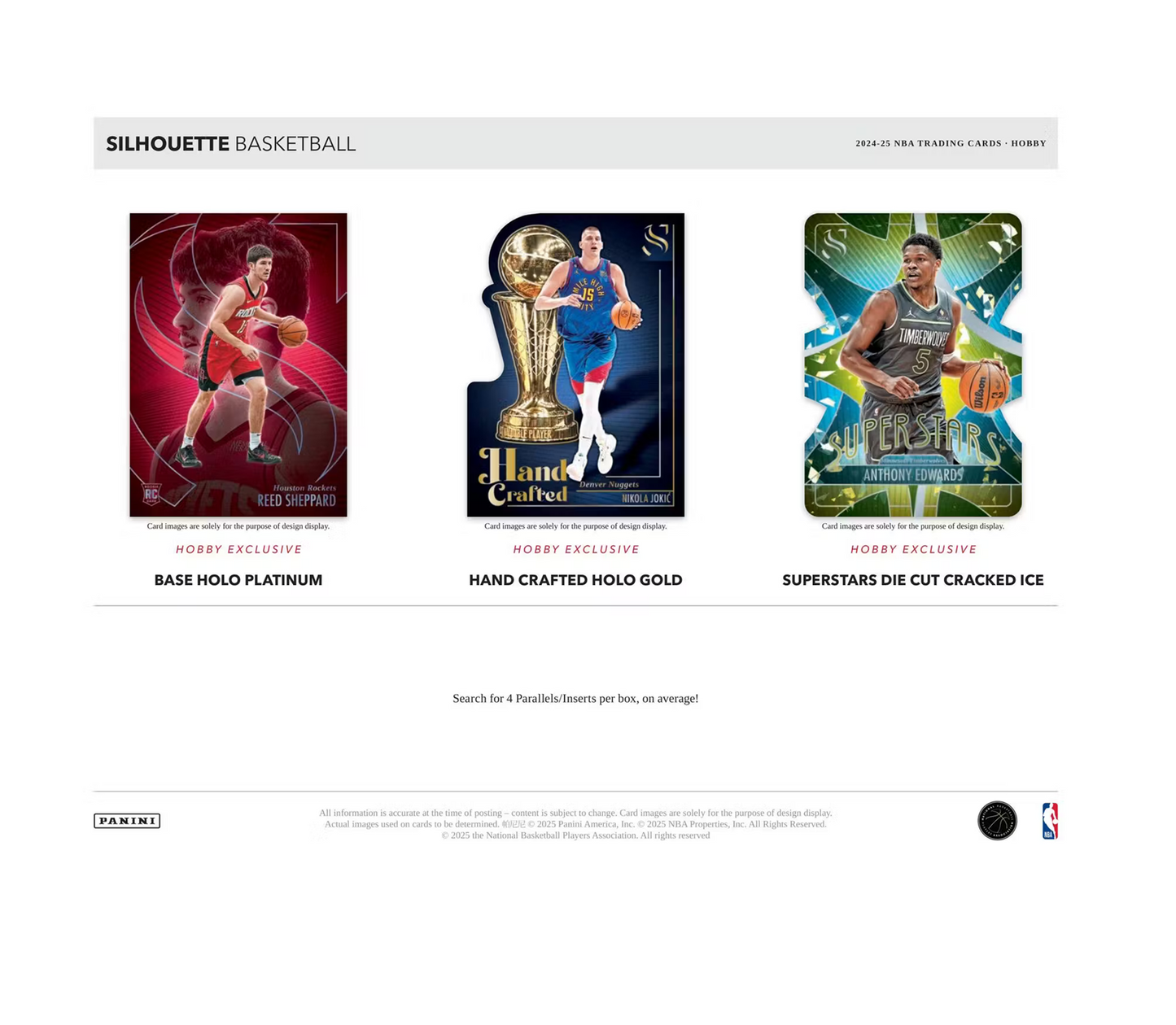 2024-25 Panini Silhouette Basketball Hobby 10-Box Case