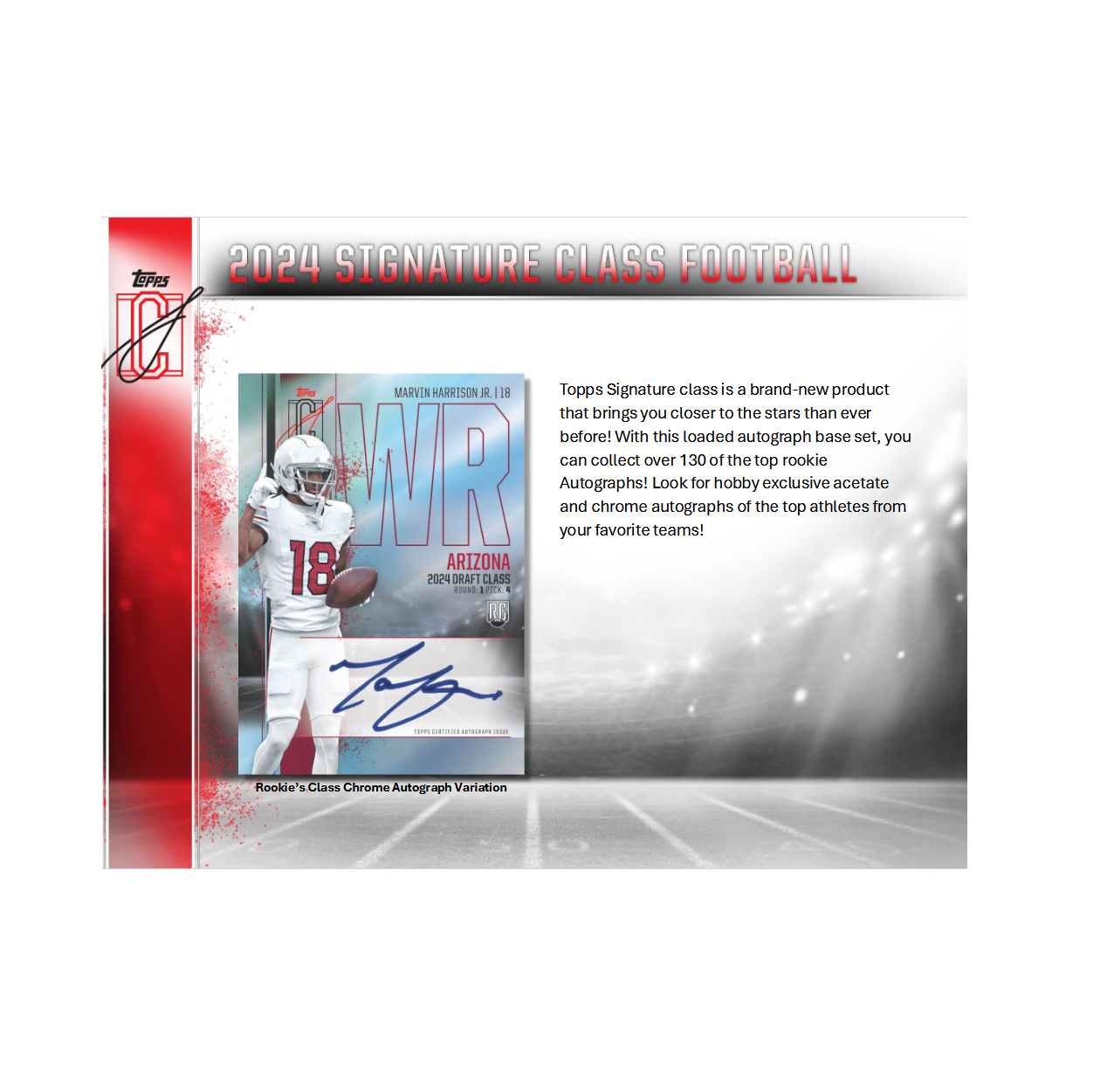 2024 Topps Signature Class Football Hobby 6-Box Case