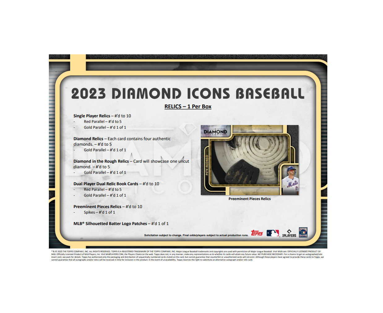 2023 Topps Diamond Icons Baseball Hobby Box