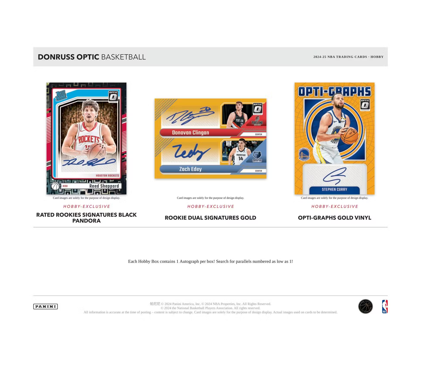2024-25 Panini Donruss Optic Basketball Hobby 12-Box Case