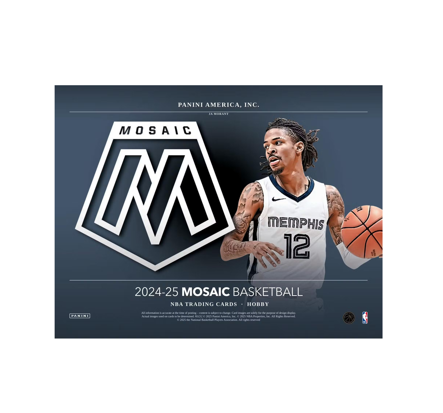 2024-25 Panini Mosaic Basketball Hobby 12-Box Case