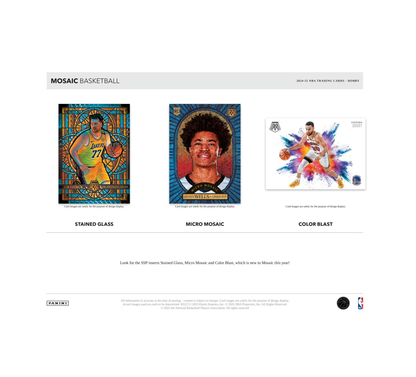 2024-25 Panini Mosaic Basketball Hobby 12-Box Case