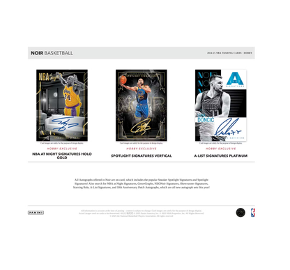 2024-25 Panini Noir Basketball Hobby 4-Box Case