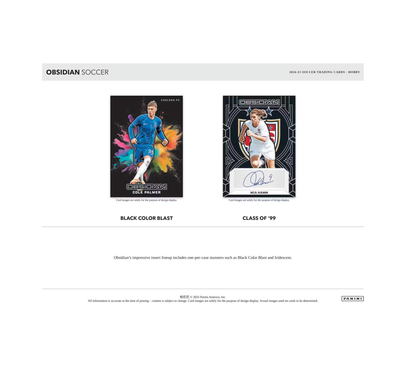2024-25 Panini Obsidian Soccer Hobby 12-Box Case
