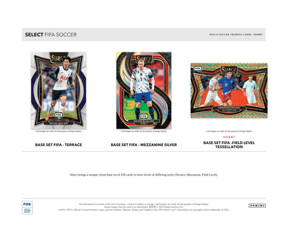 2024-25 Panini Select FIFA Soccer Hobby 12-Box Case