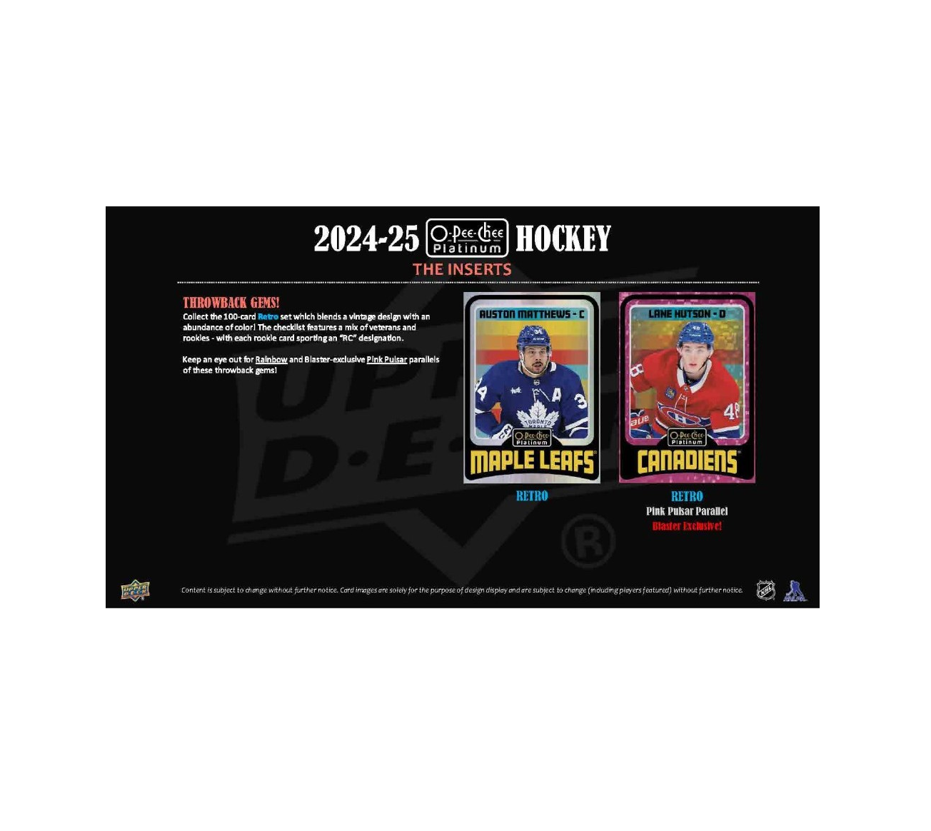2024-25 Upper Deck O-Pee-Chee Platinum Hockey Blaster 20-Box Case