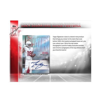 2024 Topps Signature Class Football Hobby 6-Box Case