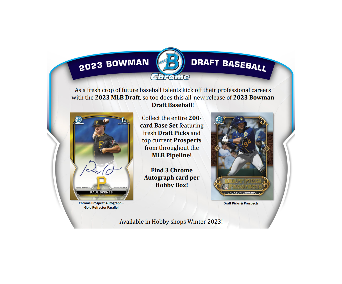 2023 Bowman Draft Baseball HTA Choice Box
