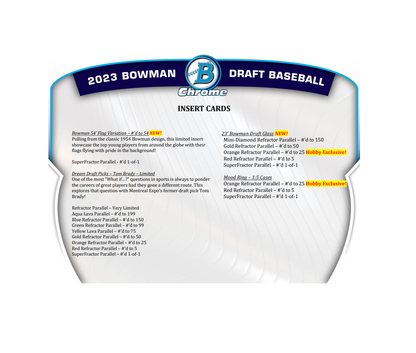 2023 Bowman Draft Baseball HTA Choice Box