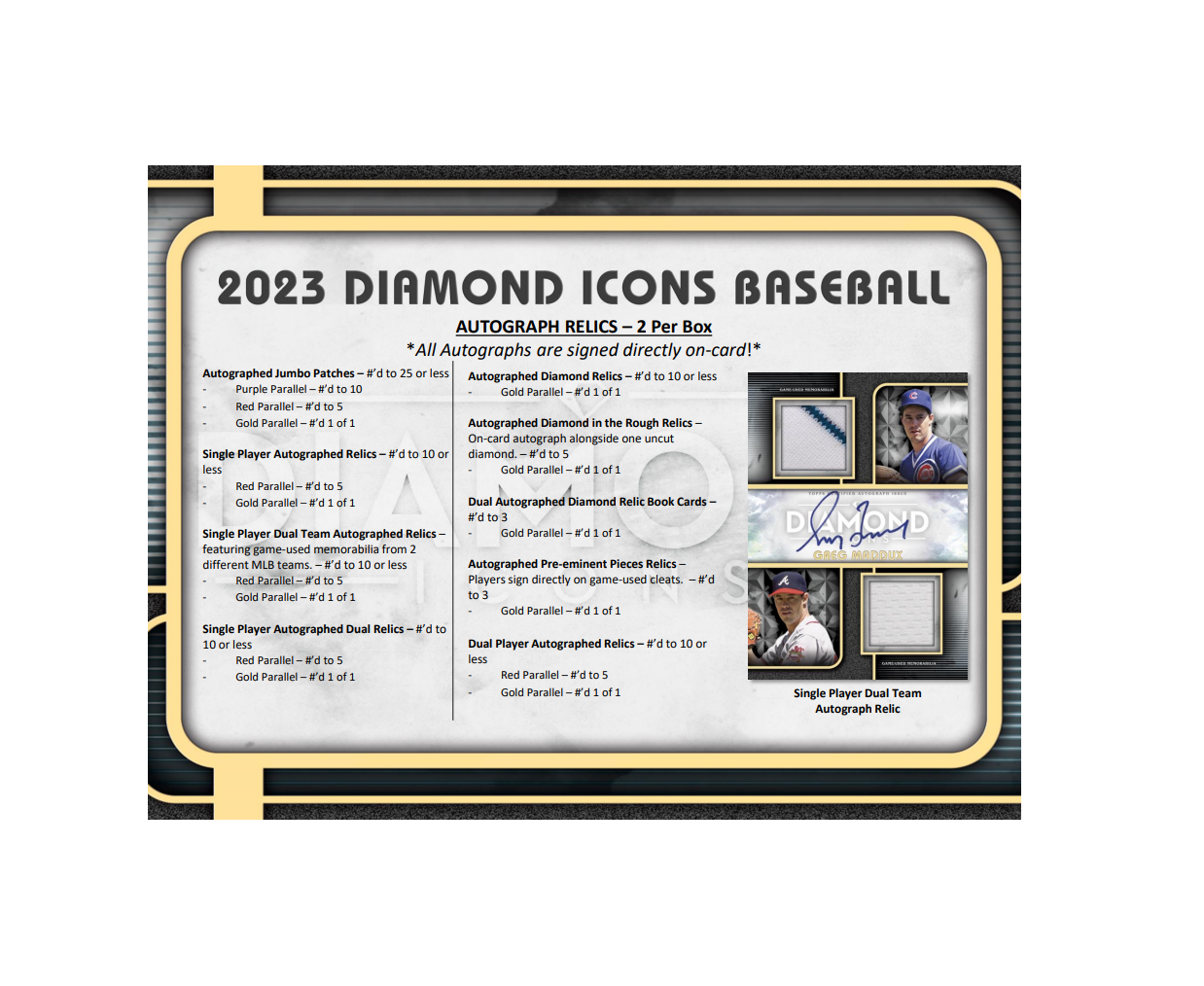 2023 Topps Diamond Icons Baseball Hobby Box